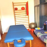 Absolventa kineto, pt.ginastica si masaj domn cu handicap 77 ani